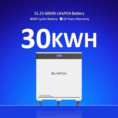 30Kwh Home Energy Storage System 48V Lithium Ion Battery Pack with BMS 51.2V 560Ah 600Ah 30Kwh Solar Lifepo4 Battery
