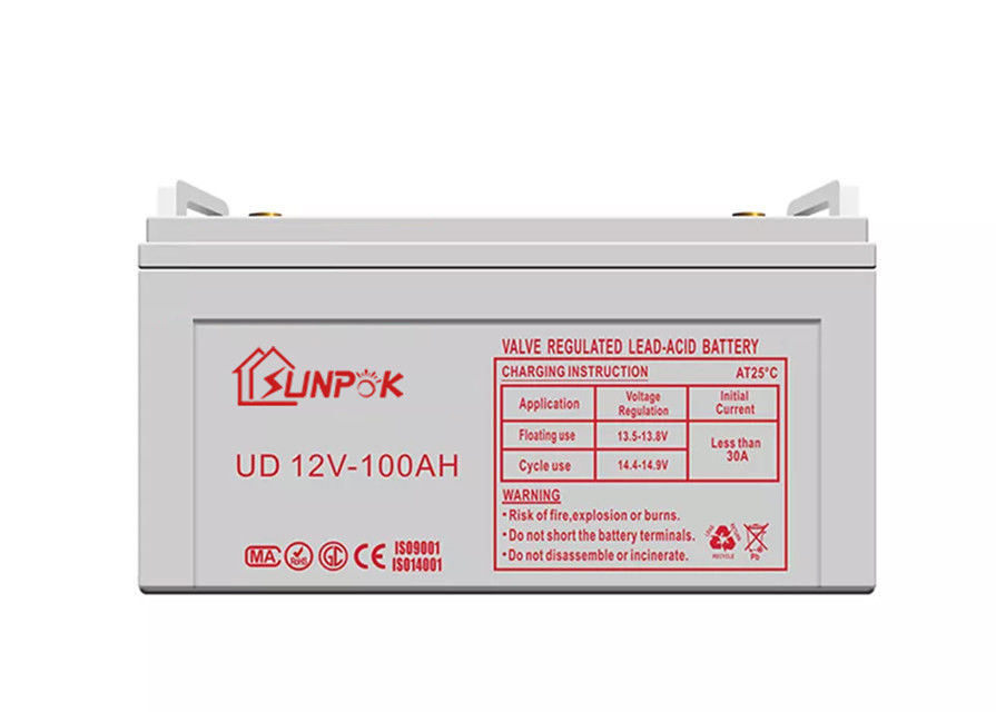 van de het Gelbatterij van 100ah 12V van het het Onderhouds de Vrije Lood Zure Batterij voor Energieopslag
