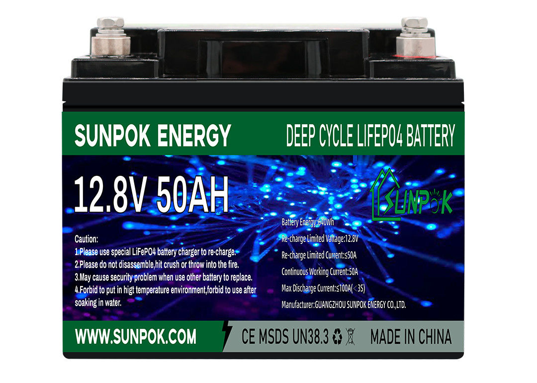 van het Lithiumion deep cycle battery for van 12V 50Ah de Opslag van de de Zonnemachtsenergie
