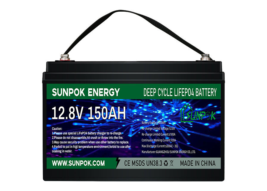 De lichtgewichtbatterij van het de Cycluslithium van LiFePo4 12V 100Ah Diepe voor rv met Bluetooth-Module