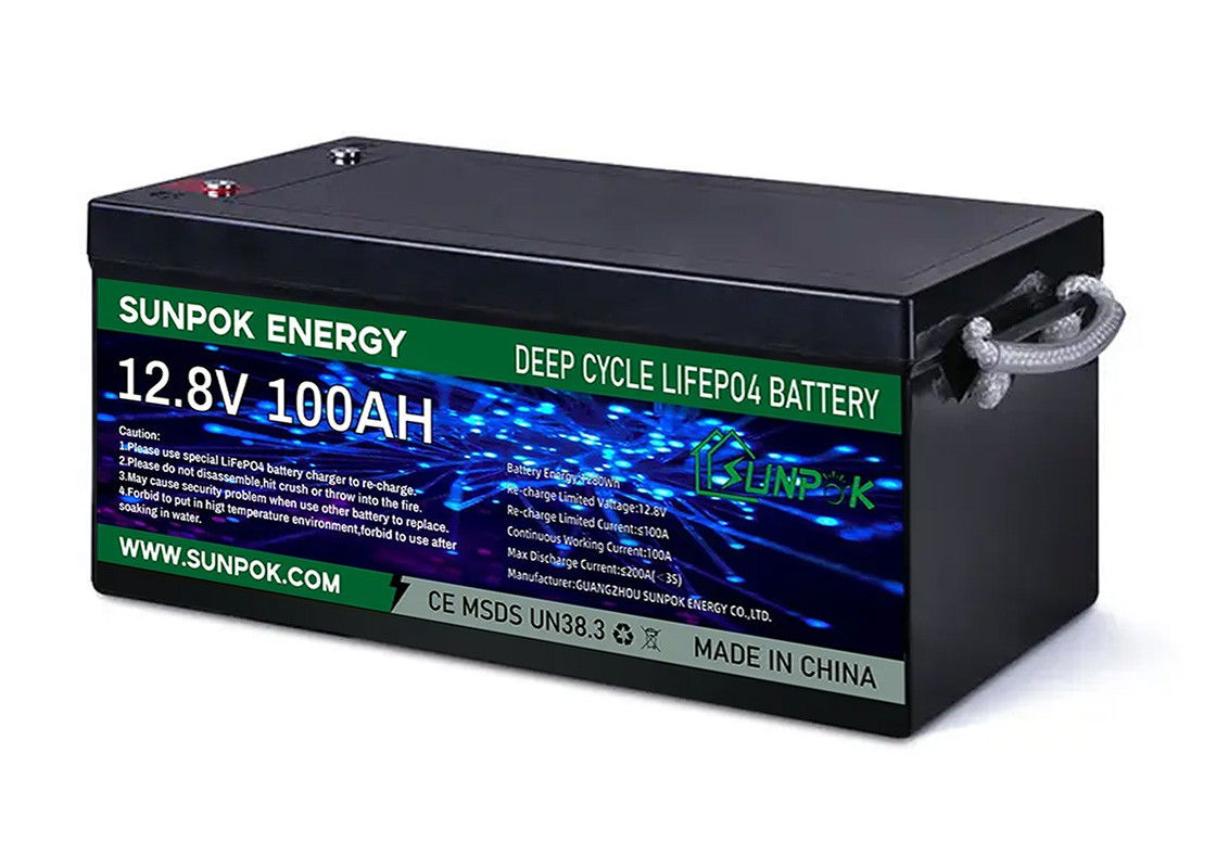 Het diepe van de het Golfkar Lifepo4 van de Cyclus Langere Levensduur Veilige 24v 48v 100ah Lithium Ion Battery
