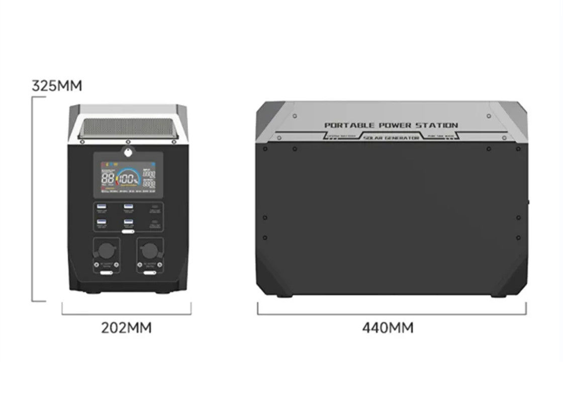 32V lithium Draagbare Krachtcentrale Openlucht het Kamperen 500w 2000W Zonnegenerator