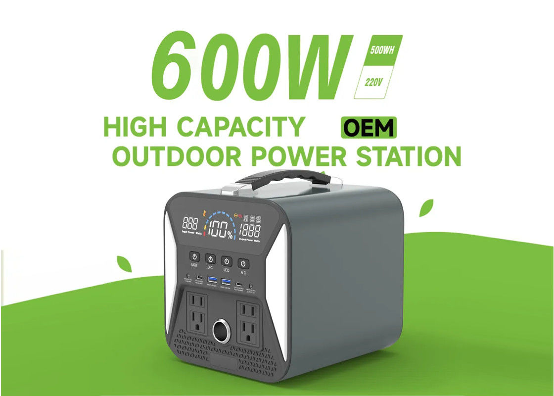 het Type C Gelijkstroom Ac 600w van 1000W Usb de Kortsluitingoverbelasting van de Lithium Draagbare Krachtcentrale