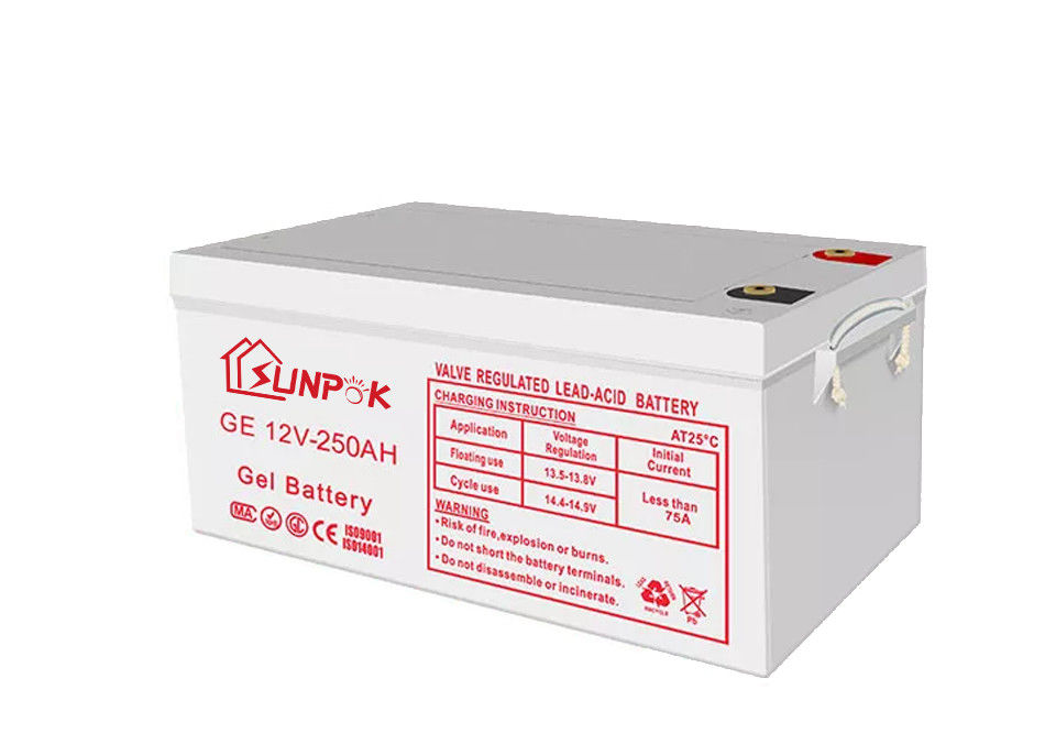Van van de het Gelbatterij 100Ah van de Netomschakelaar 12V de Capaciteit 1600A Max Discharge 0,25 Weerstand MΩ