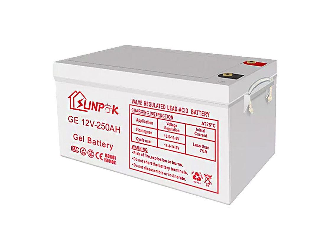 De diepe Cyclusagm Verzegelde Gelbatterijen leiden Zure Navulbare het Gelbatterij van 12v 200ah 250ah