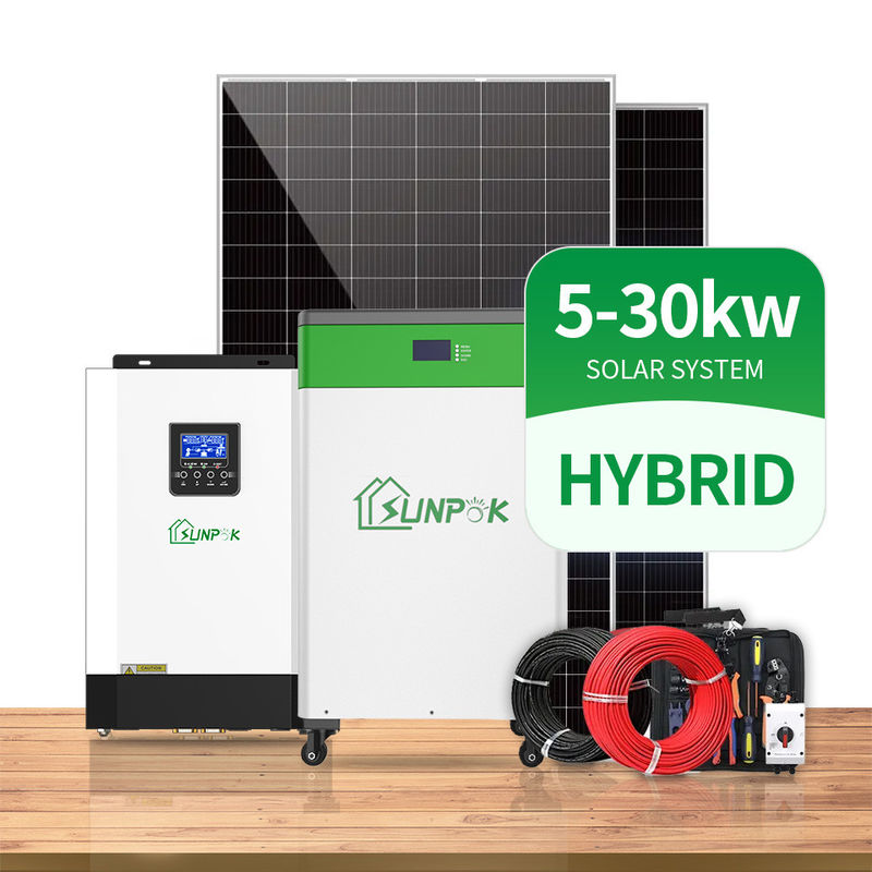 Van de de Omschakelaarsmacht van MPPT Zonne het Systeem3000w 5000W 8000W 10000W Hybride Omschakelaar met Lithium Ion Battery