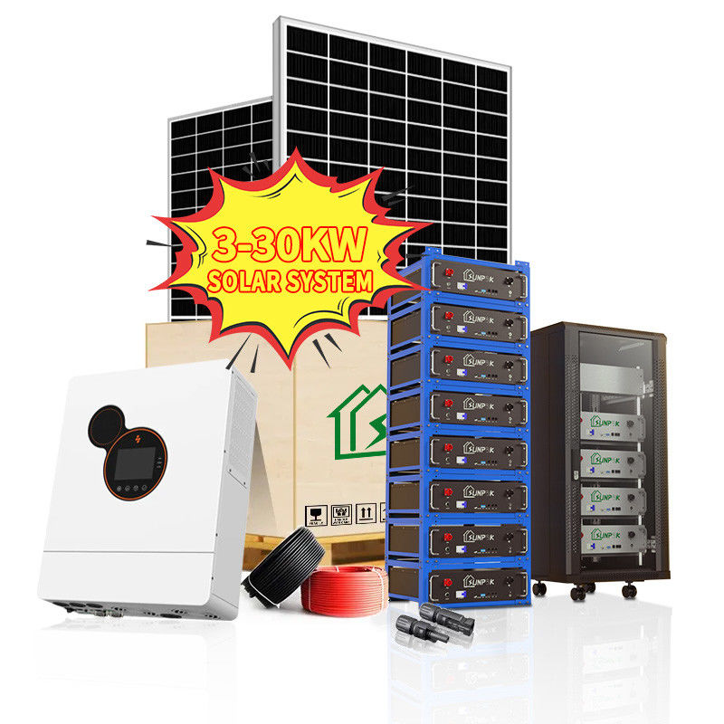 Complete off-grid zonne-energiesystemen 3 kW 5 kW 10 kW 15 kW 20 kW 30 kW Complete off-grid zonne-energiesystemen