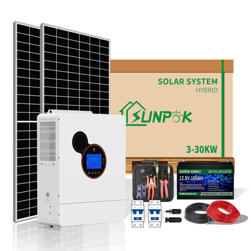 Van de zonnemachtssystemen van het Sunpokhuishouden de duurzame energie zonne3kw 5KW 10KW zonnevoeding