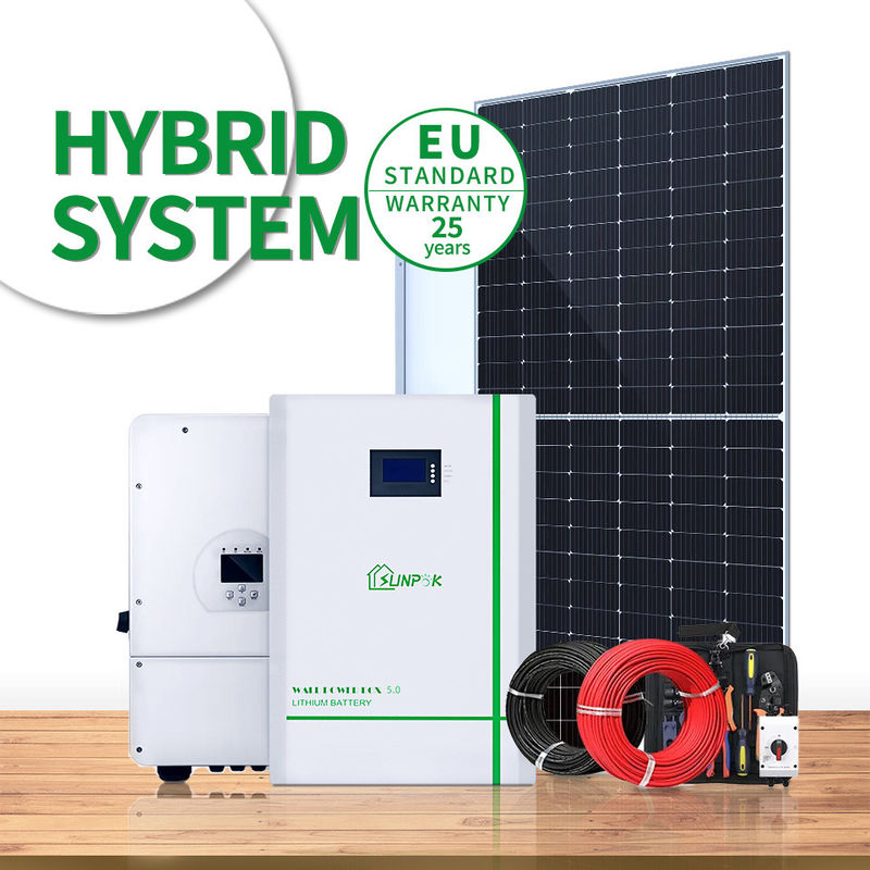 Van het het systeem zonne elektrische systeem van de Sunpok5kw 10Kw 20Kw het volledige zonnemacht zonne verwarmingssysteem