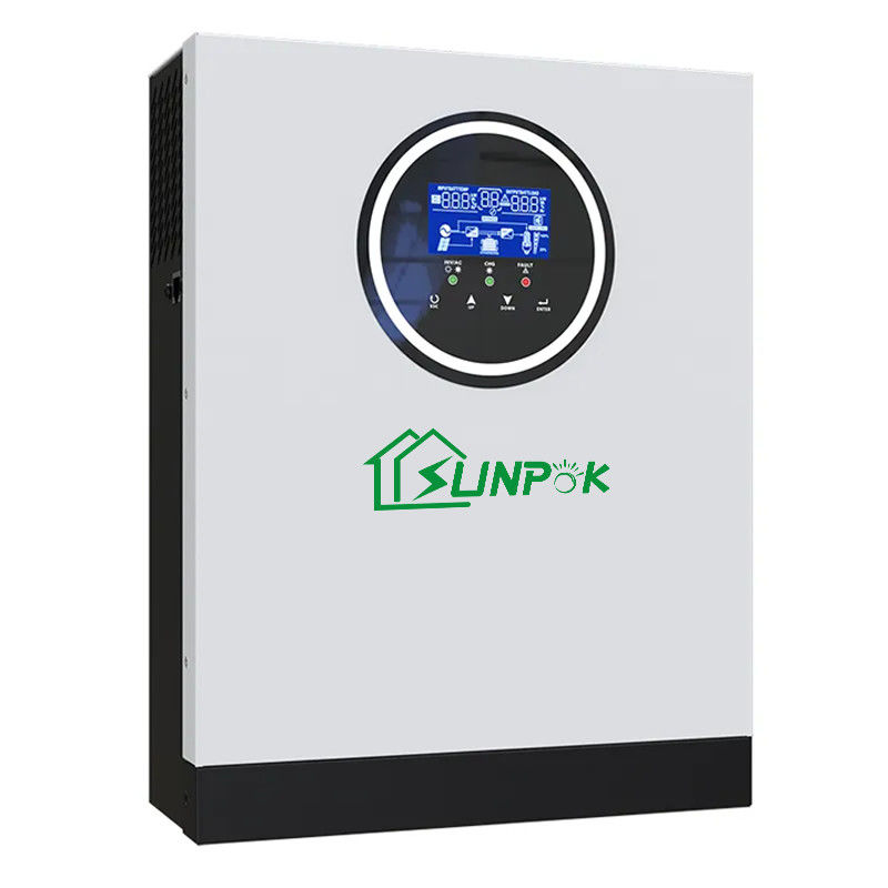 Sunpok 5kw 6kw 7kw op Net van Hybride van het het Huisgebruik van de Net de Zonneomschakelaar van Netomschakelaar