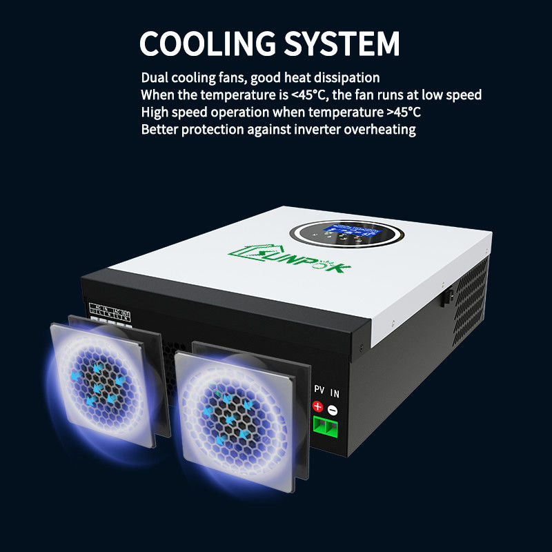 Sunpok 5kw 6kw 7kw op Net van Hybride van het het Huisgebruik van de Net de Zonneomschakelaar van Netomschakelaar