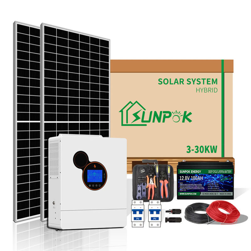 Slim Hybride Zonneomschakelaarssysteem 10Kw 15Kw 20KW van Systemen van de Net de Woon Zonnemacht