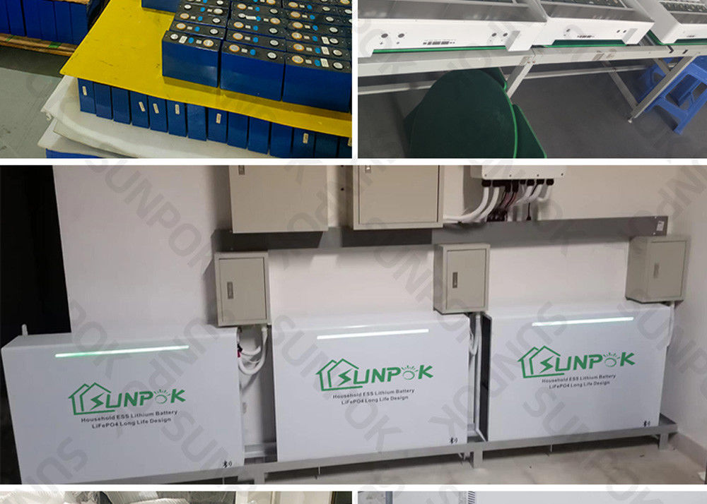 White Home Power Storage Systems 48V 100Ah 200Ah 5kwh 10kwh 20kwh Li-ion batterijbank