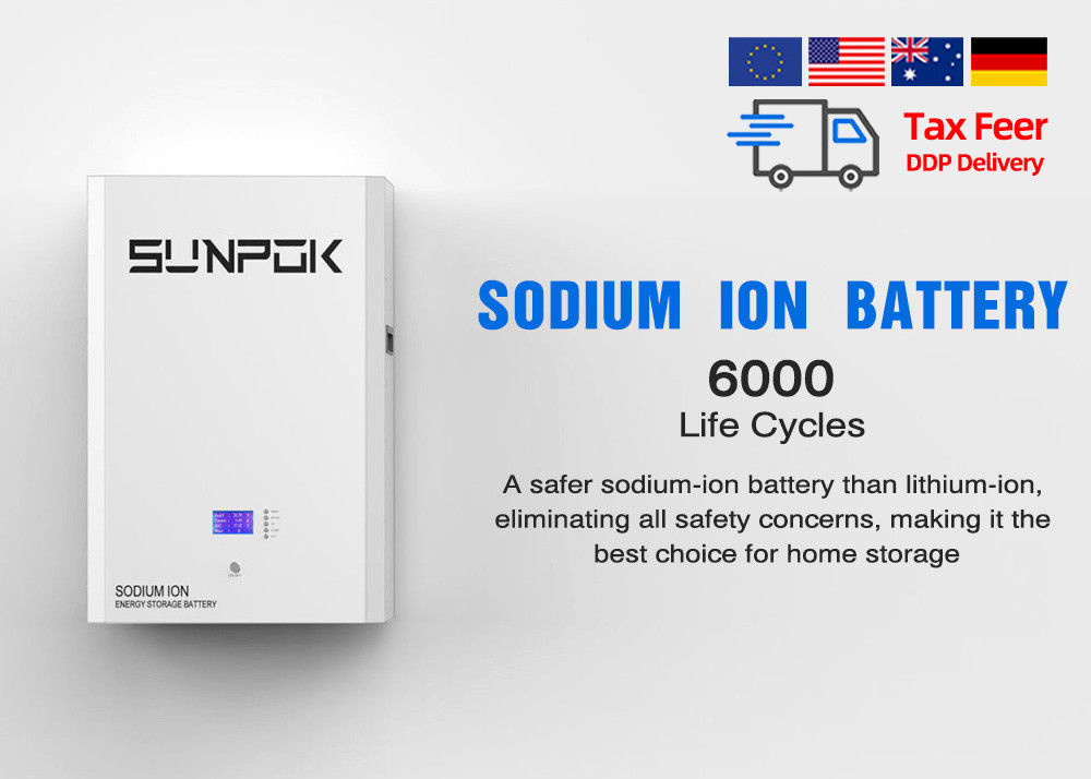 IP21 100A Hoge veiligheid Natrium-ionbatterij met -20°C tot 60°C Levensduur van 20 jaar