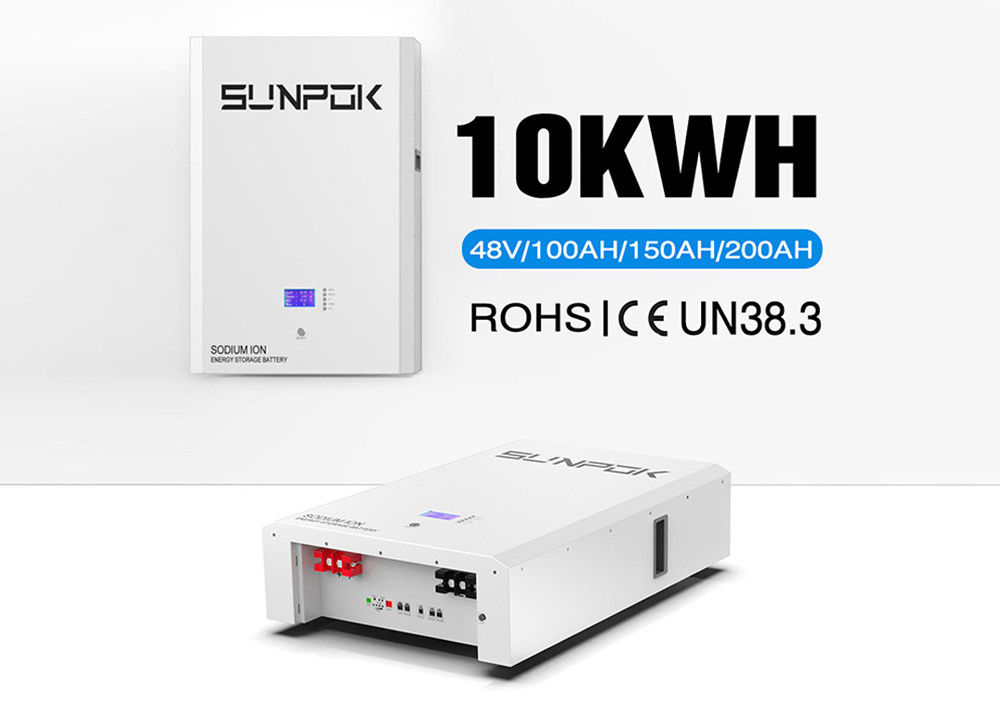 Hoge duurzaamheid natrium-ionbatterij ingebouwd in Smart BMS 2% per maand zelfontladingspercentage