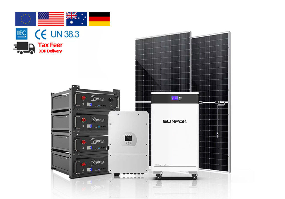 Volledig Zuurstelsel 1 Kw 2 Kw 3kw 5kw 5kva Hybride Zonnestelsel