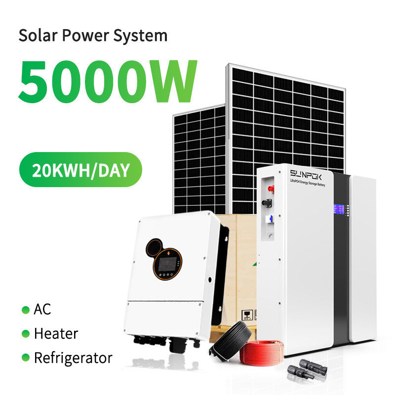 Zonne-energiesysteem Off-Grid 5KW 10KW 20KW Commercieel industrieel huis te koop Zonne-energiesysteem