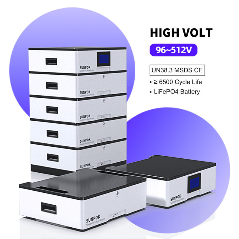 Hoogspannings gelijkstroom lithium-ionbatterij 51.2v 400AH 20KWH geïntegreerde huishoudelijke energieopslagbatterij