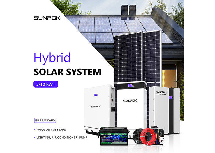 Zonne-energiesysteem 3kw 5kw 10kw Home Solar Panel Kit Voor prefab huizen