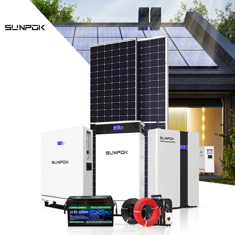 Nieuw zonne-energiesysteem 10kw 15kw 30kw zonne-systeembatterij 48v 200ah 400ah Lifepo4 batterijen