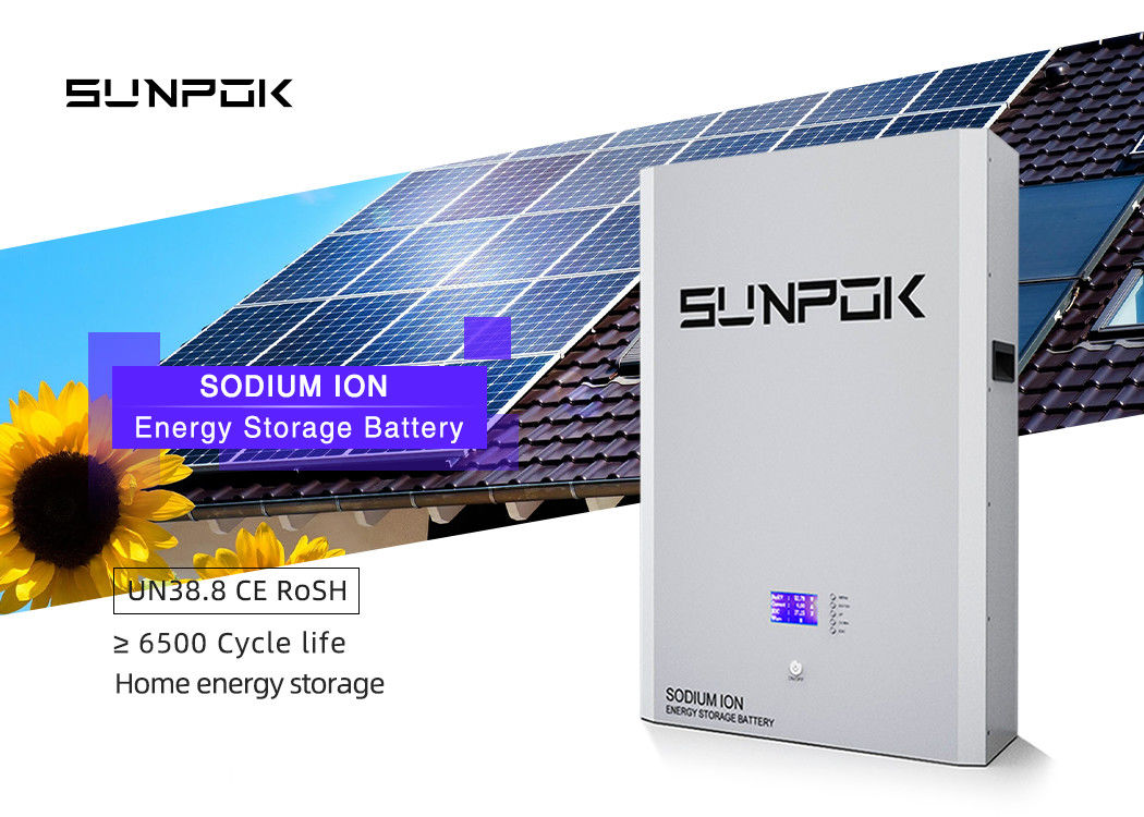 48V 10kwh Natriumionbatterij Natriumionopslagbatterij Zonne-energiebank Power Wall Natriumionbatterijen 51.2V 200Ah