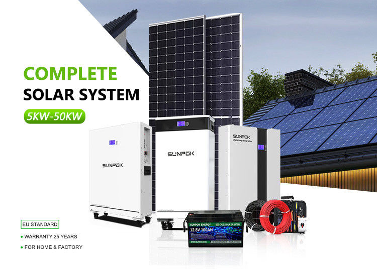 Volledig zonnestelsel 15 kW 10 kW Off Grid Zonne-energie met batterij voor fotovoltaïsch paneelsysteem Op maat gemaakt zonne-energiesystemen