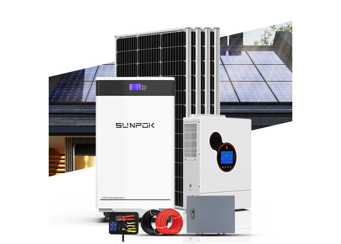 Solar Systems Complete Kit Home 10kw 15kw 200kw Off Grid Hybride Power Inverter Batterijopslagpaneel Zonne-energiesysteem
