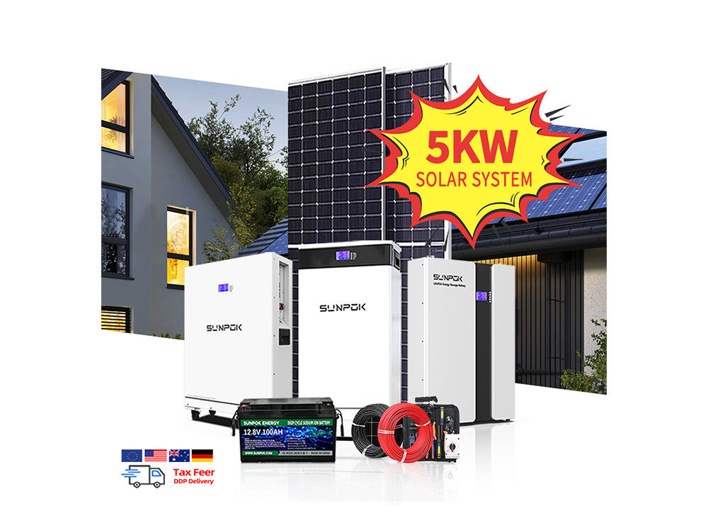 Zonne-energiesysteem voor thuis buiten het net Volledige set 5 Kw 10kw 15kw Buiten het net Zonne-energiesysteem