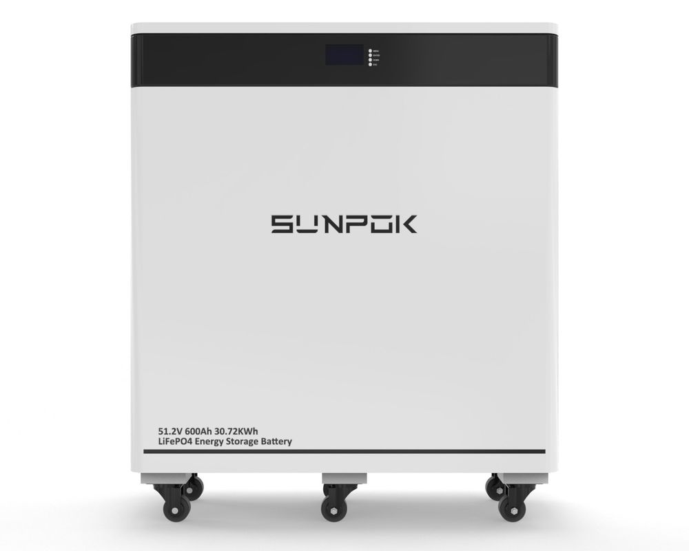 2025 Floor Type 30kwh Lifepo4 Battery Pack 51.2v 600Ah Energieopslag Lithiumbatterij Met WIFI & Bluetooth