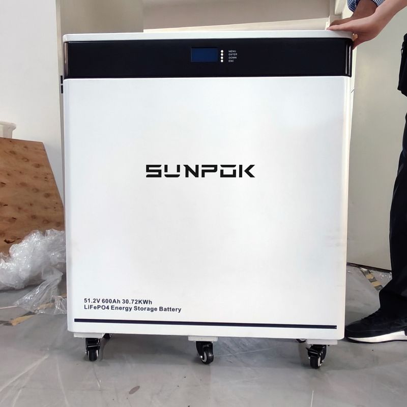 48v 51.2v 600ah Floor Type Lifepo4 Battery 200A Smart BMS 30kwh Lithiumbatterij voor energieopslag thuis