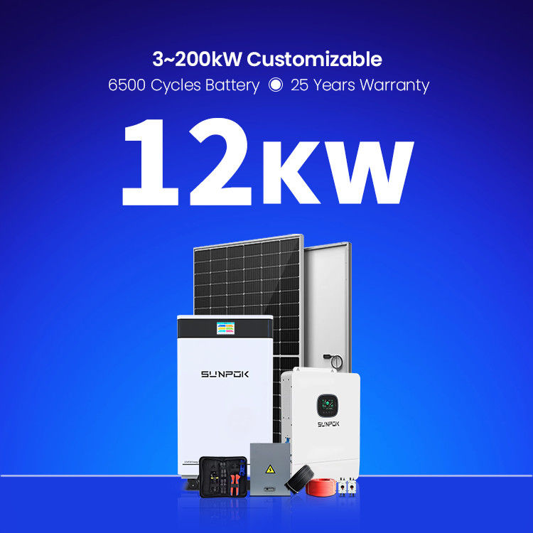 5Kw 10Kw 12Kw 15Kw 18Kw 20Kw 25Kw 30Kw Off-grid zonne-energiesysteem opslag zonne-energiesysteem