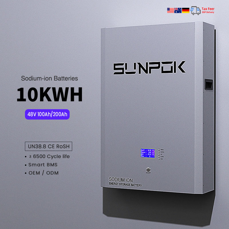 48V 10kwh Split Type Natrium Ion Storage Battery 200ah Zonne-energiebank Wandoplaadbare Natrium Ion Oplaadbare Batterijen