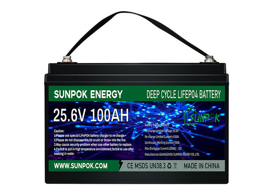 100Ah 24 Volt Lithium Ion Deep Cycle Battery Rechargeable For Solar