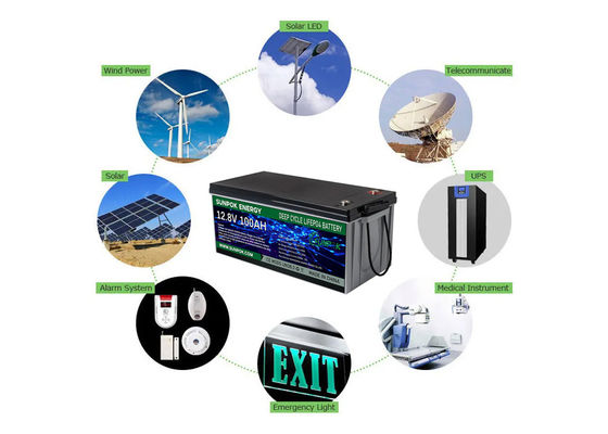 12v 24v 200ah 300ah 400ah Deep Cycle Lithium Battery Customization