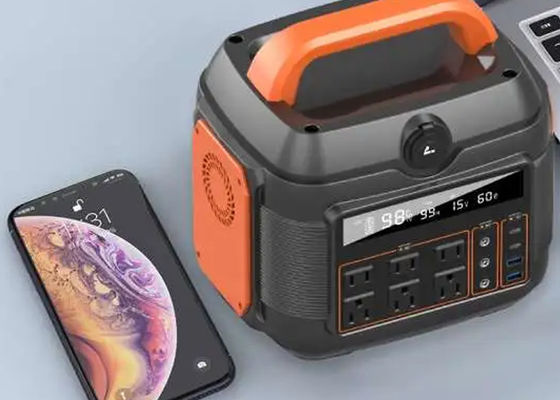 Simple Multifunctional Portable Camping Power Station 600W Lifepo4 Battery