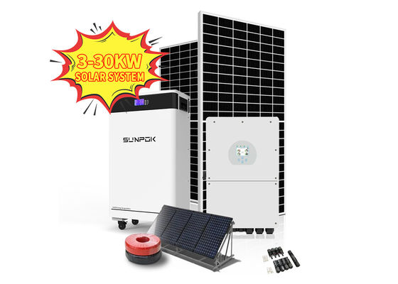Solar Energy System With Lithium Battery 20kw 15kw 16kw 10kw Off Grid Solar Power System Solar Energy Storage System