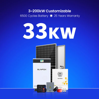 Off Grid Hybrid Solar Energy Storage System 5KW 10KW 20KW 30KW 10KVA Solar Power System Off Grid With Storage Full Set