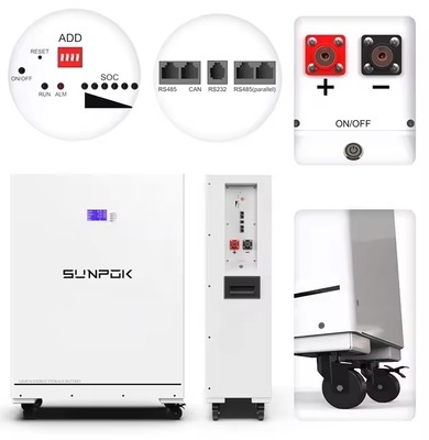 48V 51.2V 400Ah LiFePO4 Energieopslag Batterijpakket 20kWh LiFePO4 voor Thuis Energieopslagsysteem