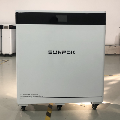 Vloer gemonteerd energieopslagsysteem voor thuis 30kWh Lifepo4 Lithium zonnebatterij 48V energieopslagbatterij