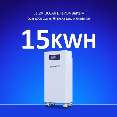 51.2V batterij Home Energy Storage Battery 15.36kwh Home Energy Storage System 300Ah Lifepo4 Battery Pack