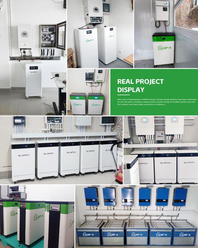 15kwh Solar Home Energy System 51.2V 300Ah LiFePO4 Lithiumbatterijpakket Energieopslagbatterij 9
