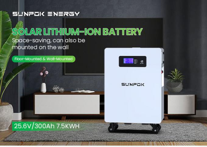 2025 Nieuw ontwerp 7.5Kwh batterij 24V 300 batterij Lithium Ion 300Ah Lithium batterij 300Ah Zonne-energieopslagsystemen 0